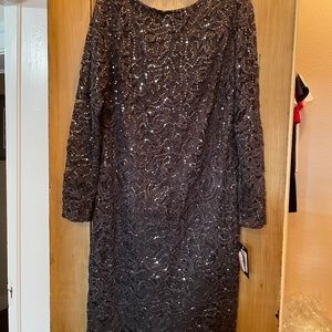 Long sleeve sequin mini